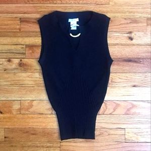 Cache black sweater sz s